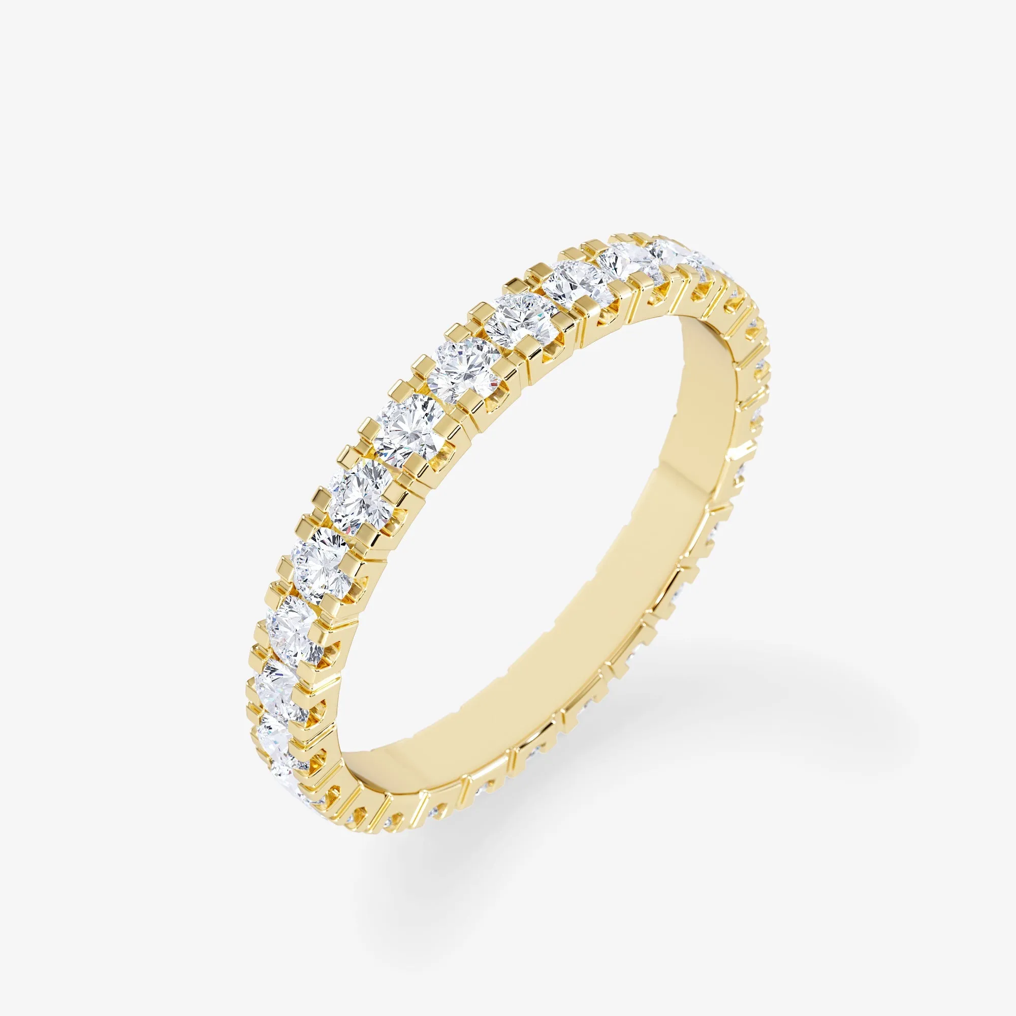 18K Gold 1.30 Carat Eternity Diamond Wedding Ring