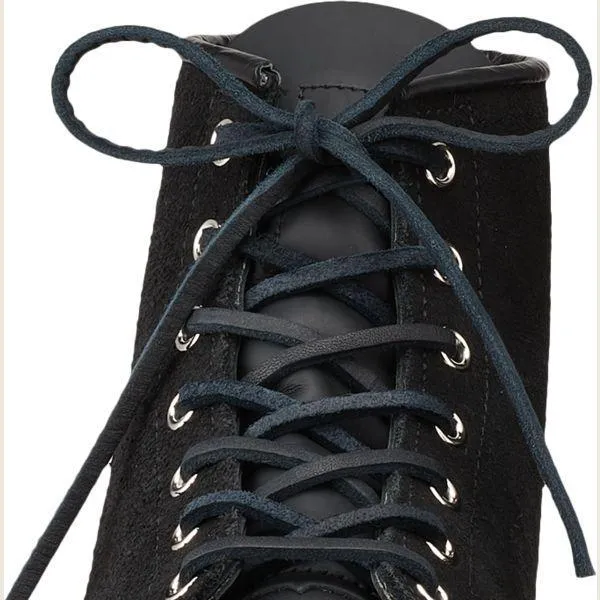 200cm/80" Leather Laces, Black, unisex, Item no. 97135