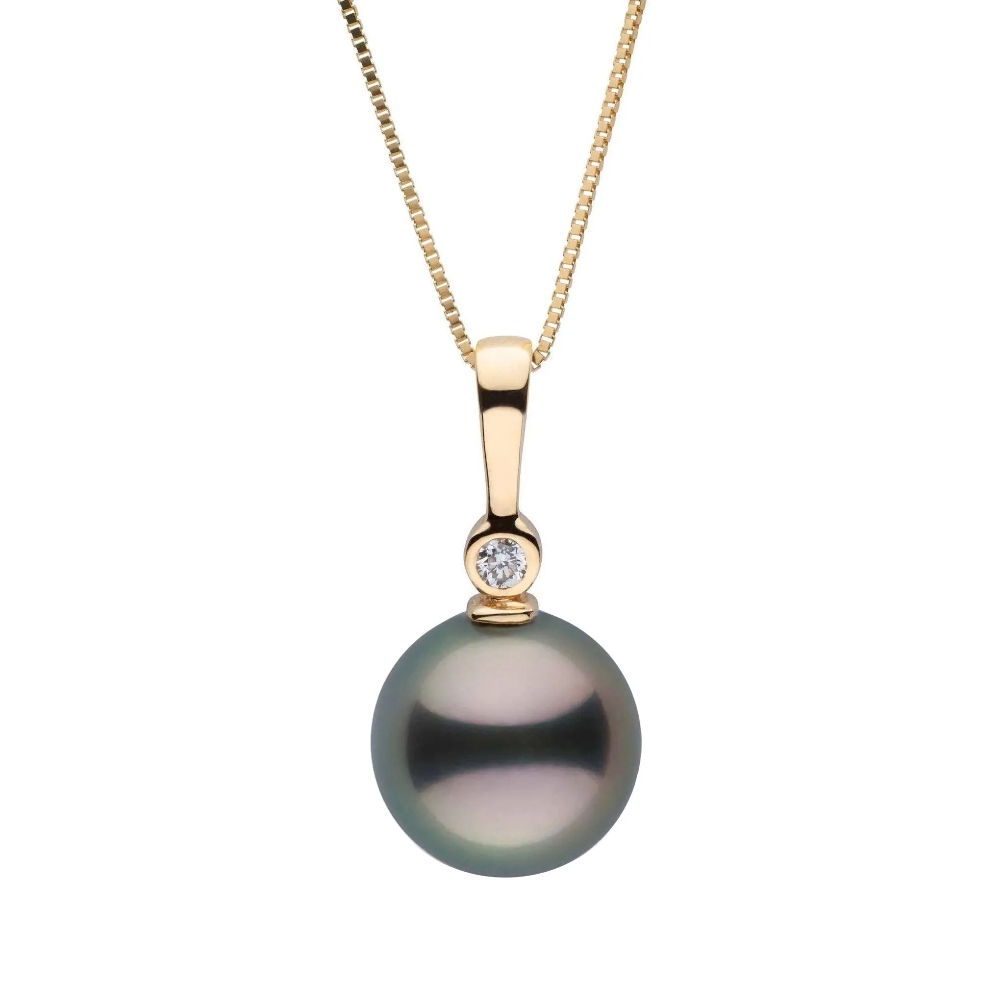 8.0-9.0 mm Tahitian Pearl and Diamond Aspire Collection Pendant