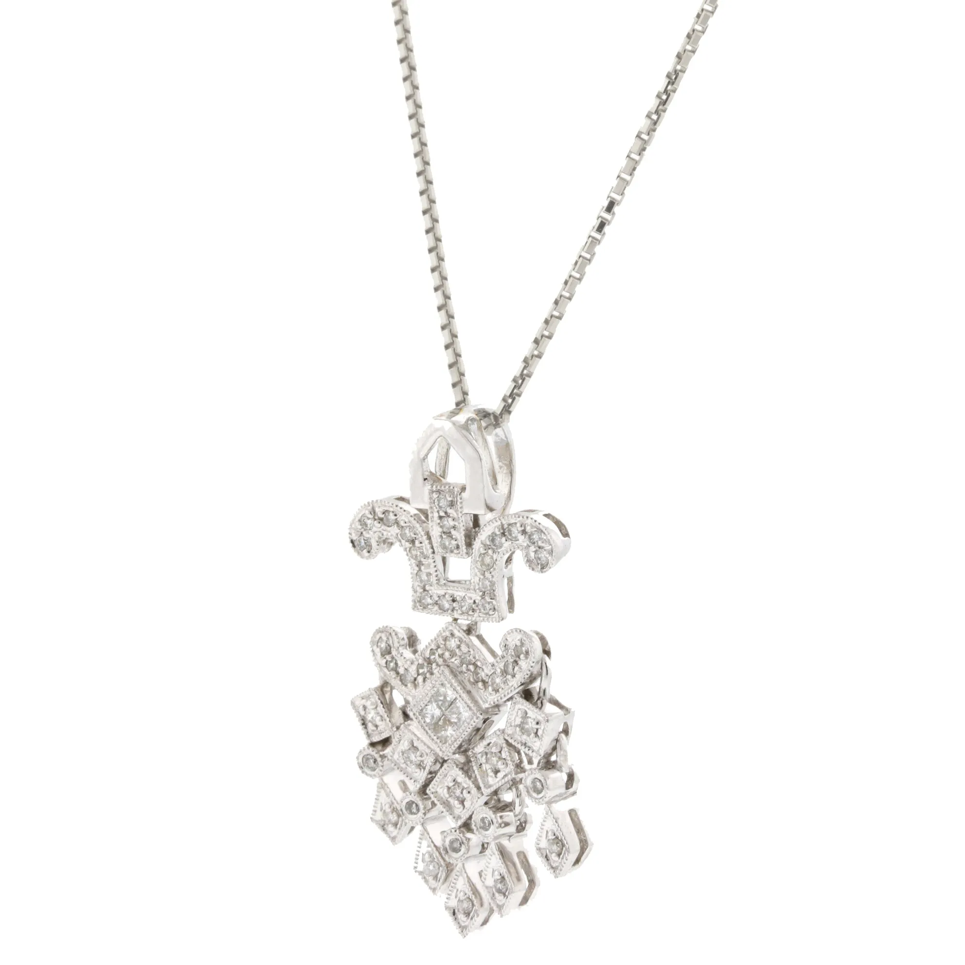 Art Deco Style Diamond Pendant