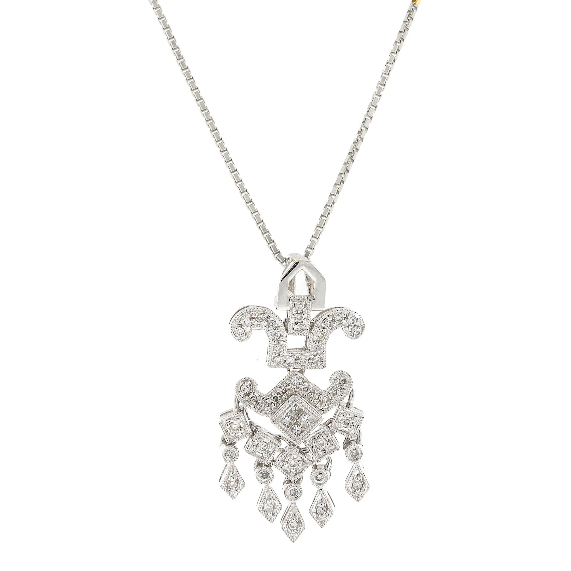 Art Deco Style Diamond Pendant