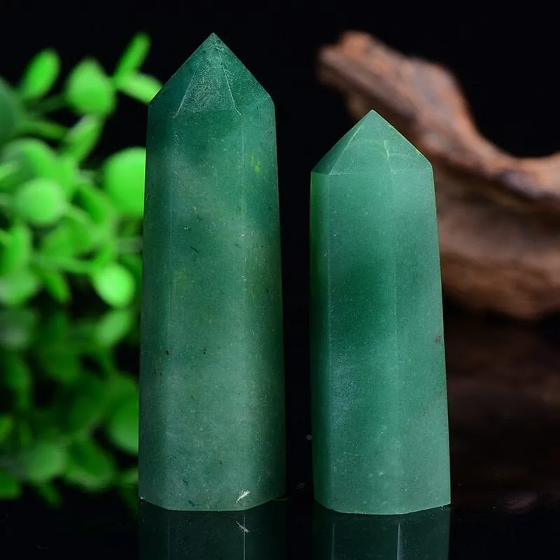 Aventurine hexagonal prism Healing Crystal Spot Wand