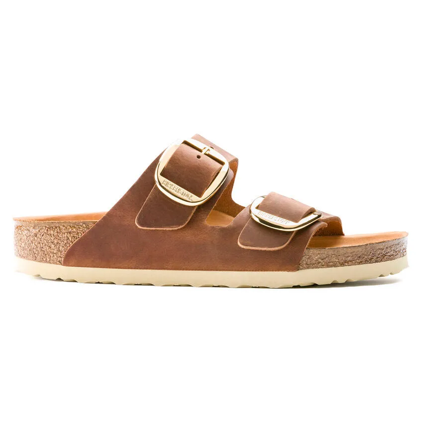 Birkenstock oiled leather arizona big buckle  n1011073 cognac