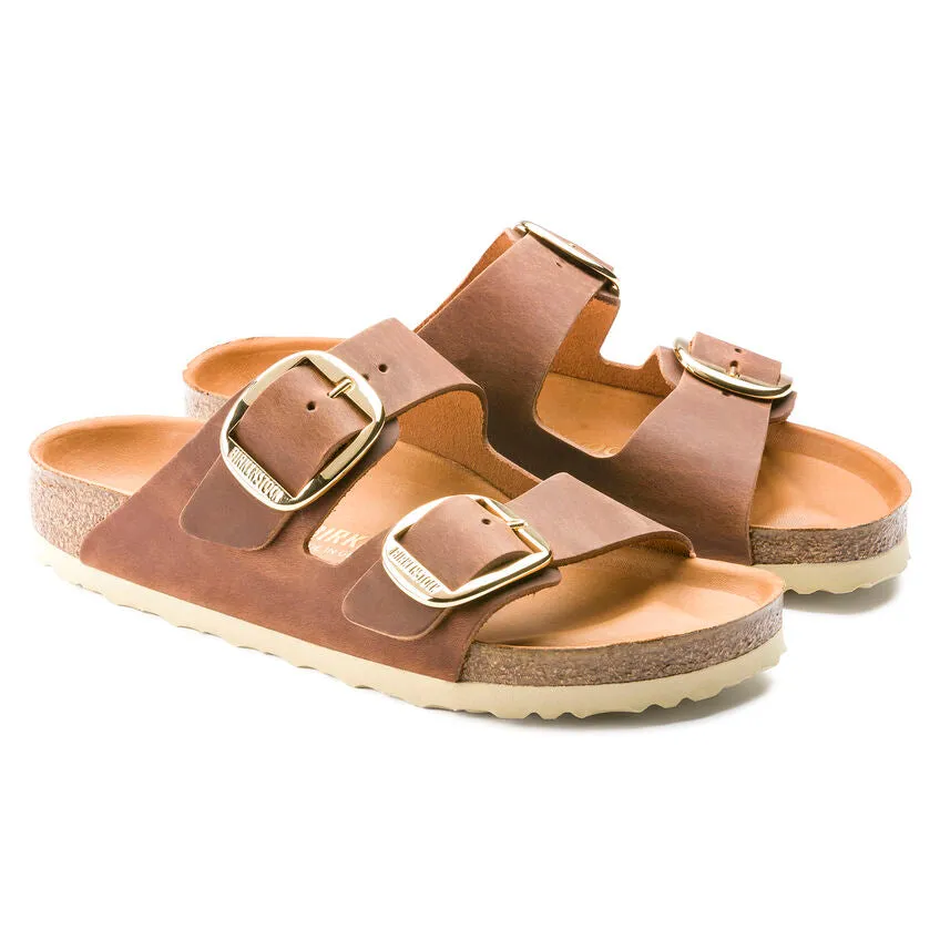 Birkenstock oiled leather arizona big buckle  n1011073 cognac