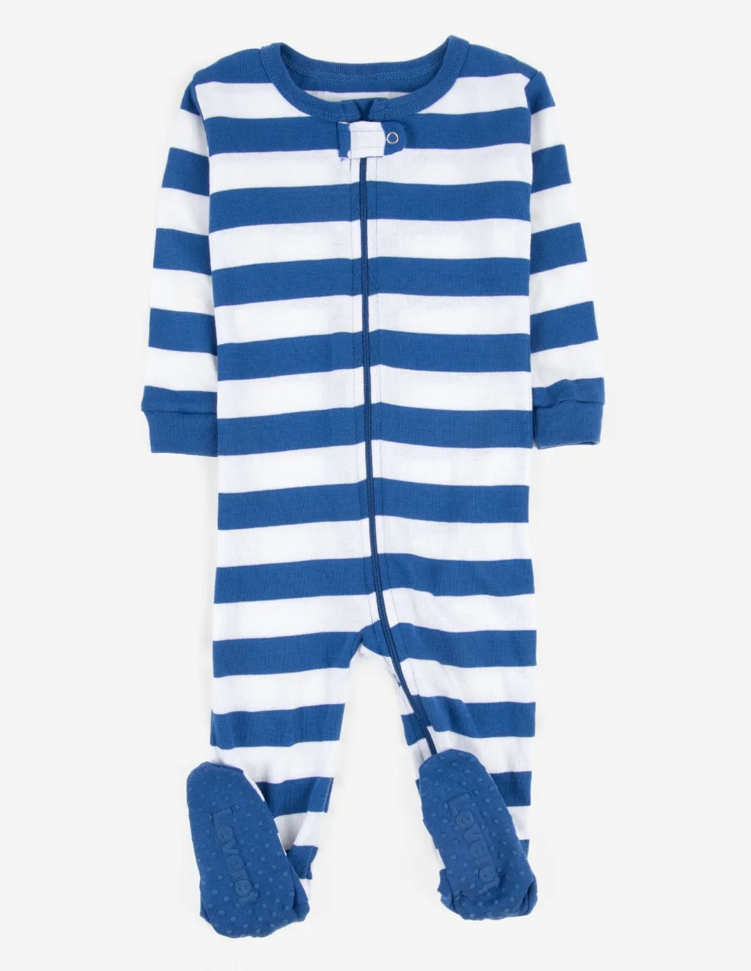 Blue & White Stripes Matching Family Pajama Set