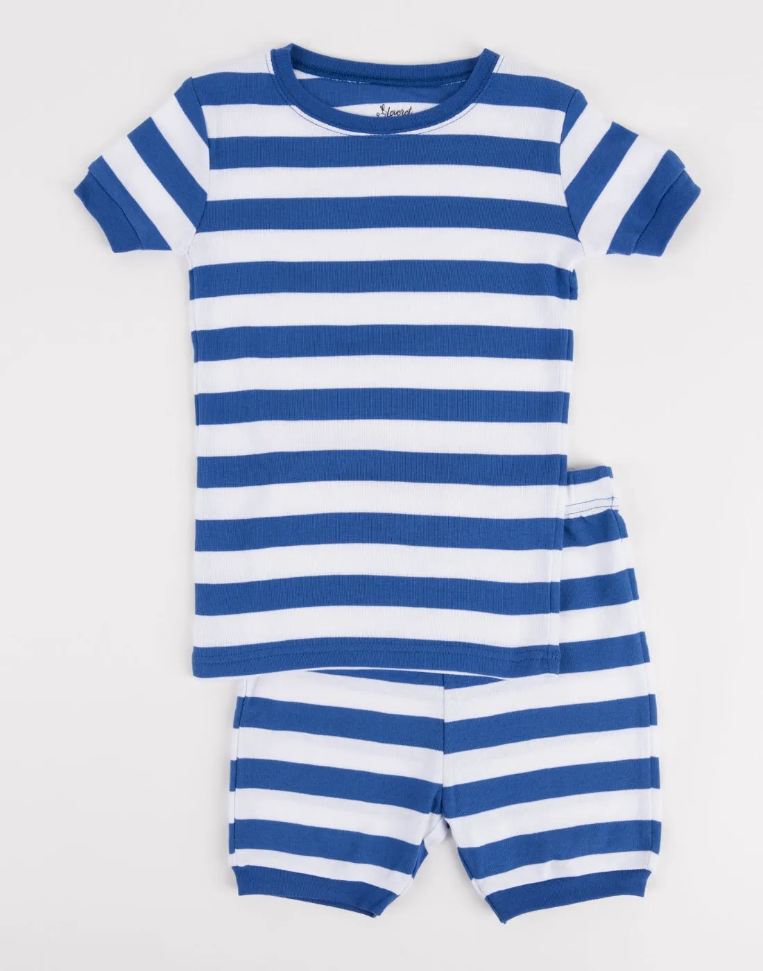 Blue & White Stripes Matching Family Pajama Set