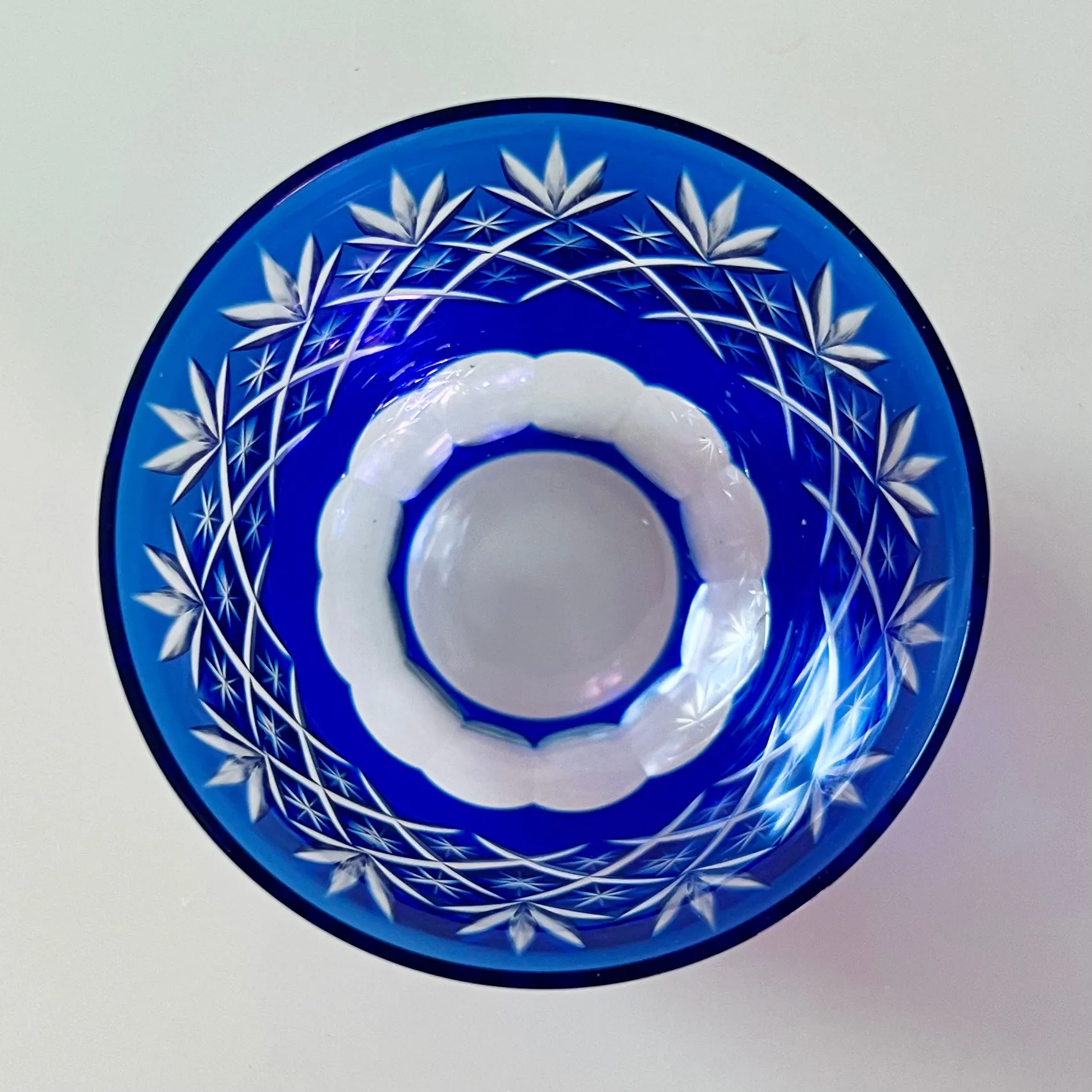 Blue Fields Glass Ware Set of 2 Bowls