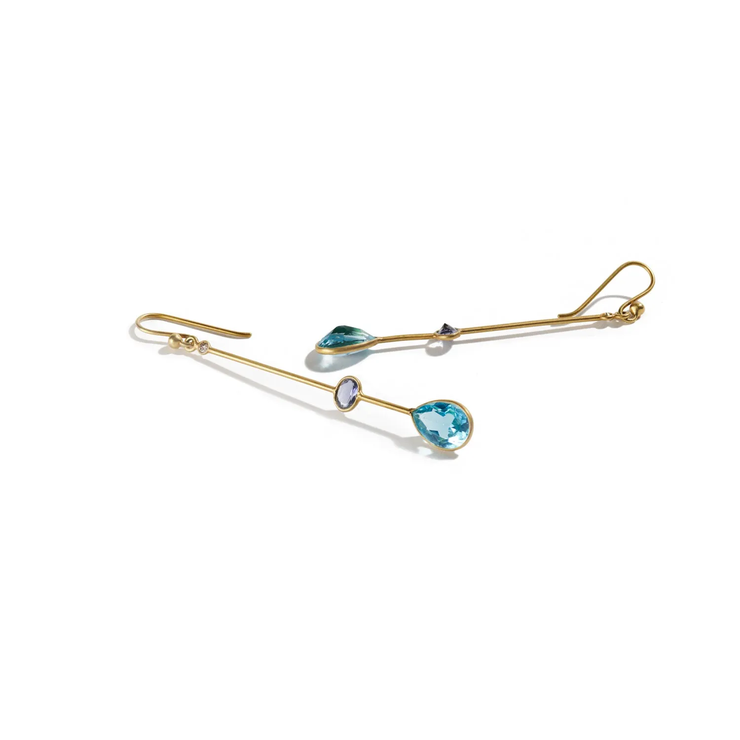 Blue Topaz Earrings