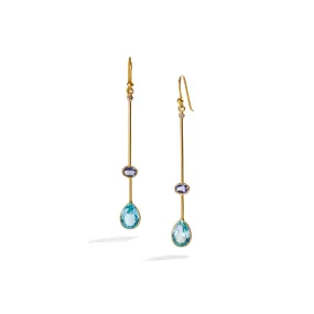 Blue Topaz Earrings