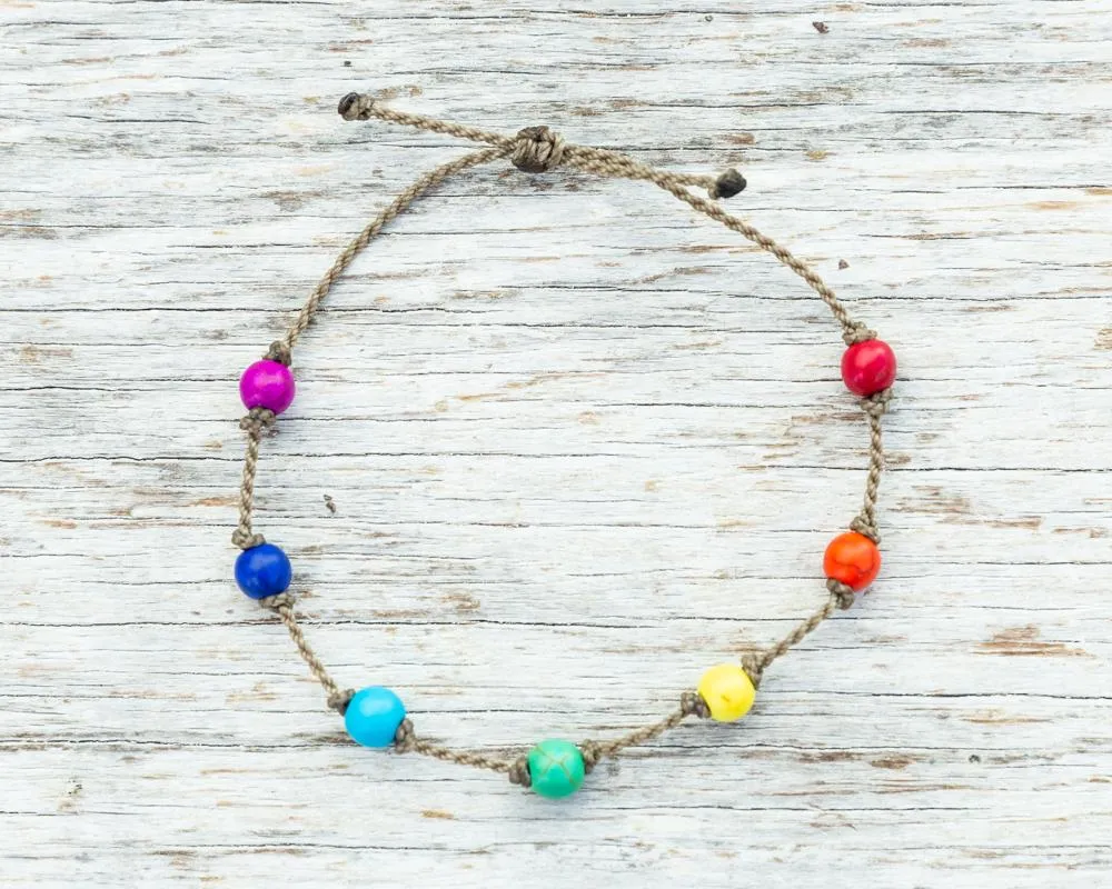 Bracelet-1948-Rainbow Howlite