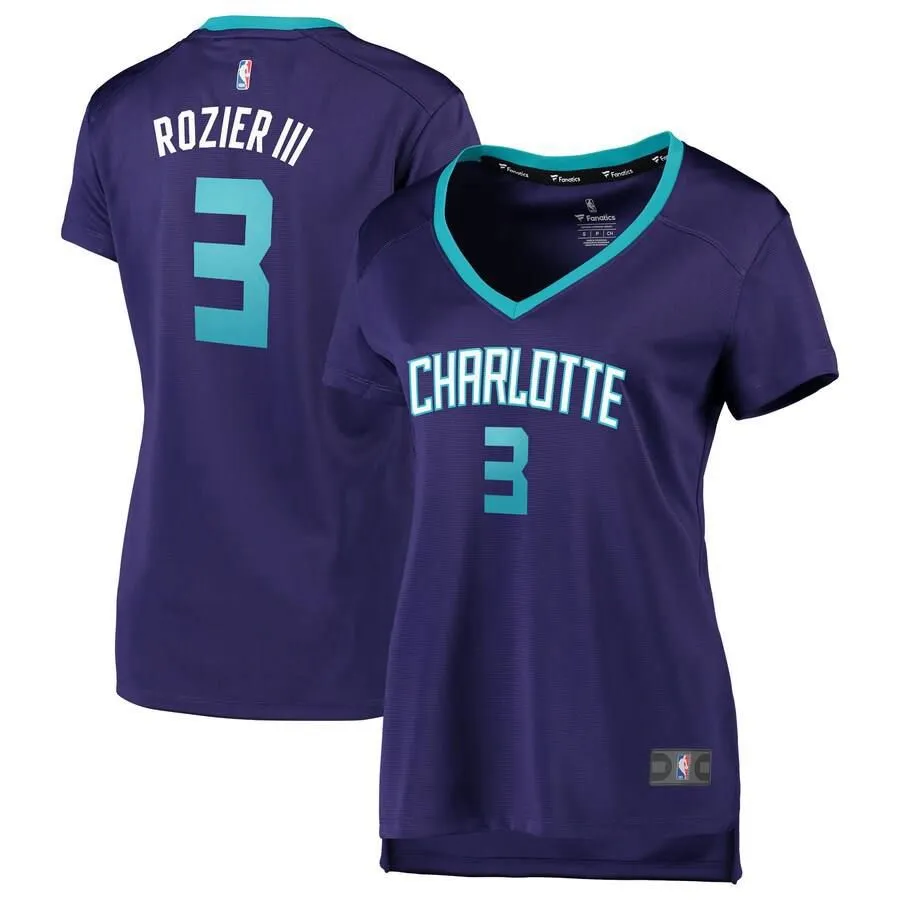 Charlotte Hornets Terry Rozier Fanatics Branded Replica Fast Break Statement Jersey Womens - Purple | Ireland F6602F0