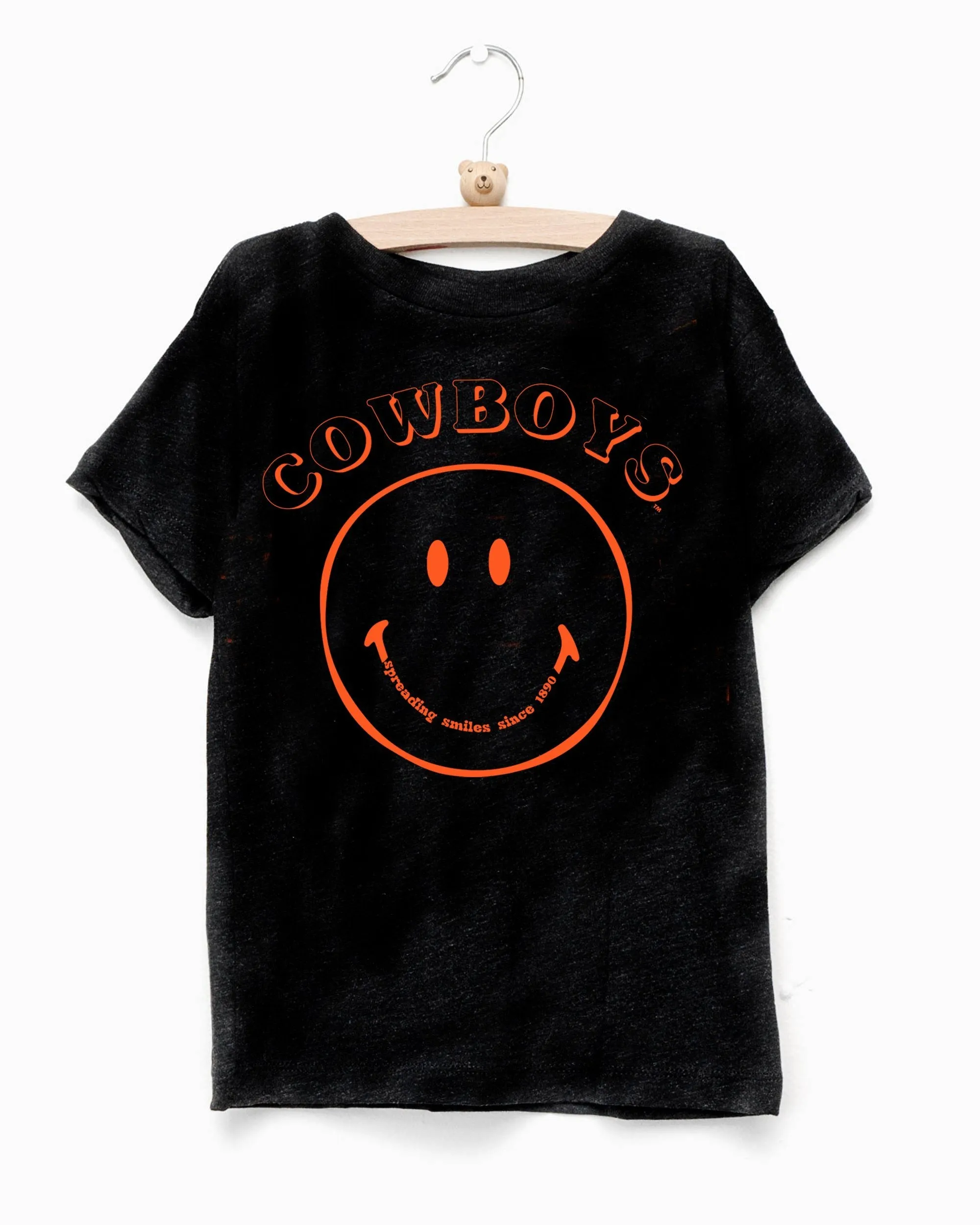 Children's Cowboys Spread Smiles Black Tee