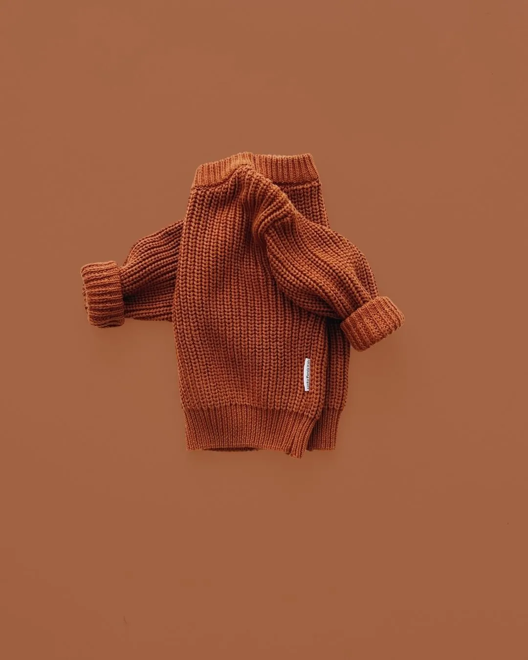 Chunky Knit Sweater | Rust