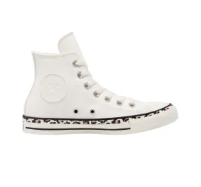 CONVERSE WOMEN'S CHUCK TAYLOR ALL STAR LEOPARD WHITE SHOE