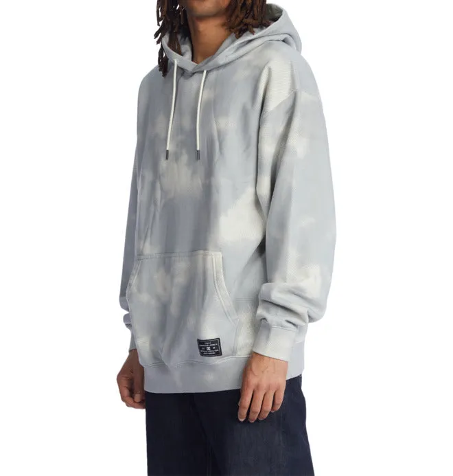 DC New School Hoodie - Lily White Halftone Smoke