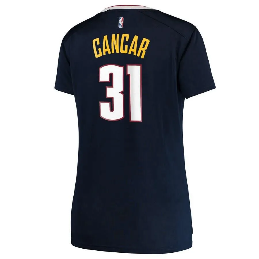 Denver Nuggets Vlatko Cancar Fanatics Branded Replica Fast Break Icon Jersey Womens - Navy | Ireland O5813I7