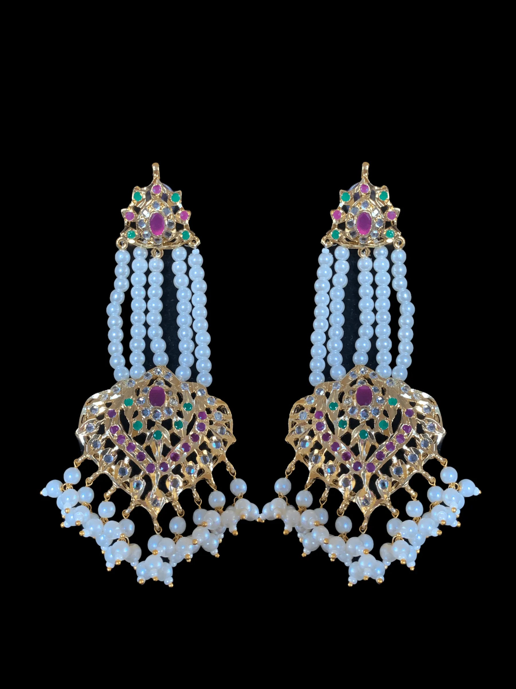 DER87 Aymara jhoomar earrings ( READY TO SHIP  )