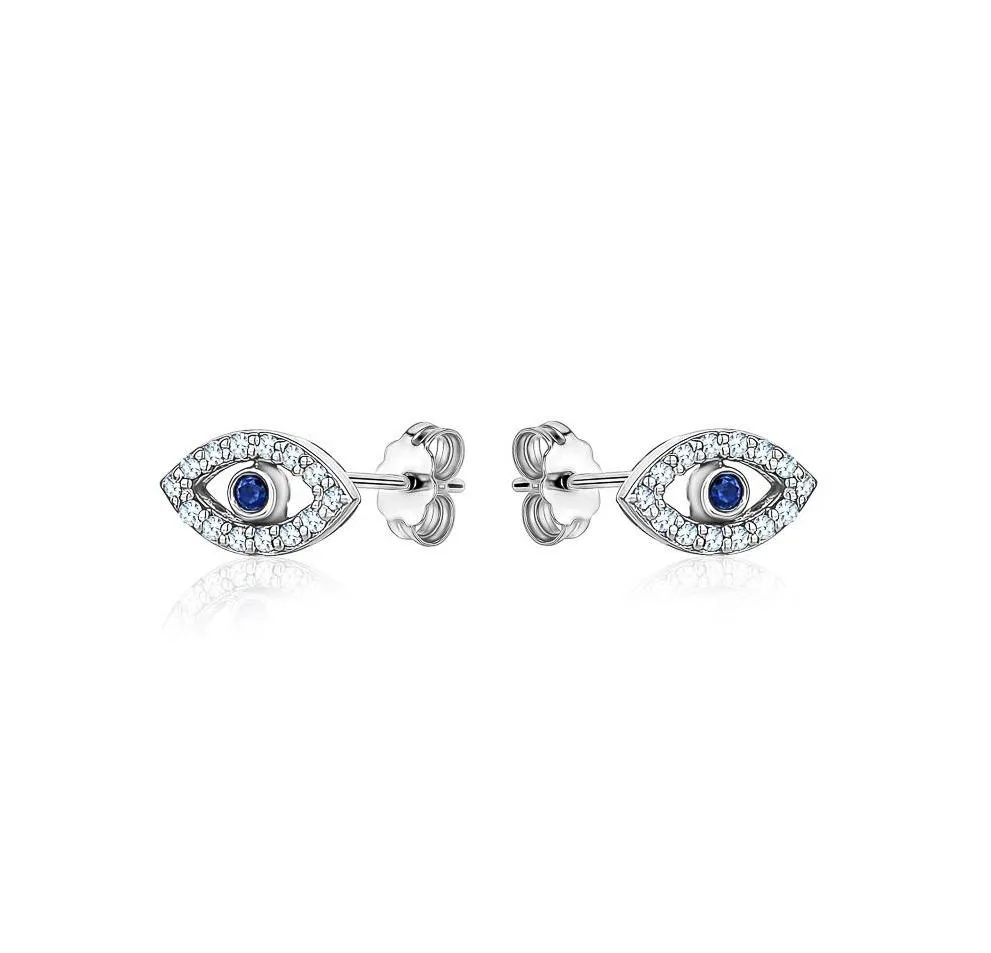 Diamond Evil Eye Earing