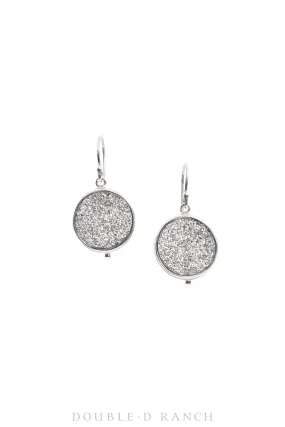 Earrings, Drops, Druzy Crystal, Hallmark, Contemporary, 1509