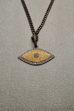 EVIL EYE DIAMONDS PENDANT - one made