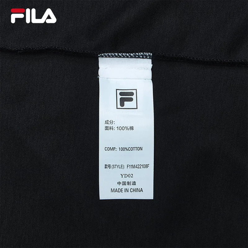 FILA CORE WHITE LINE BLUE Men Short Sleeve T-shirt