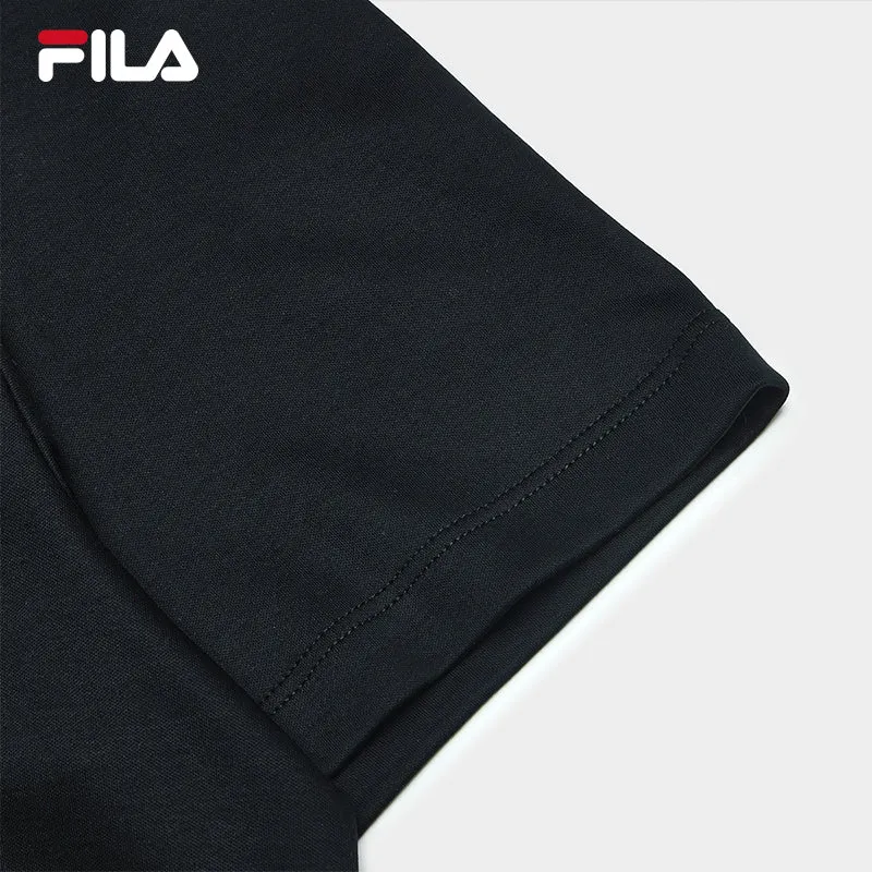 FILA CORE WHITE LINE BLUE Men Short Sleeve T-shirt