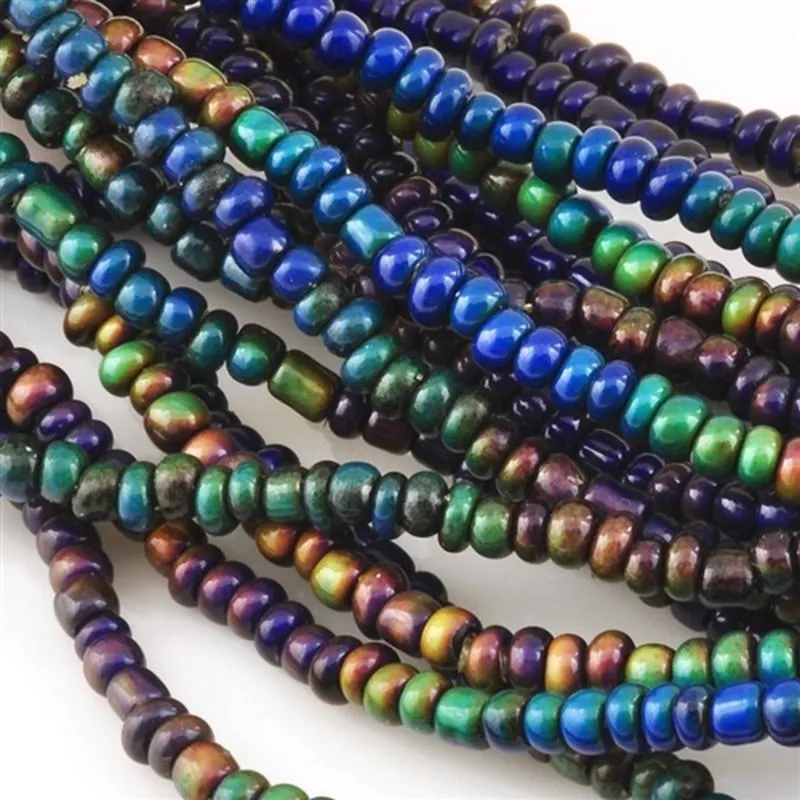 Finished Jewelry-Mirage-3mm Micro Bead Necklace-Color Changing-Quantity 1