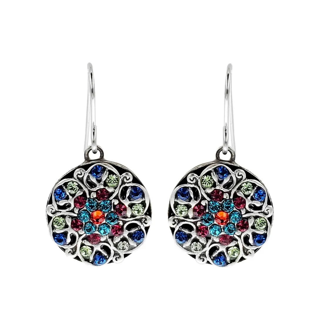 Firefly Mosaics Colorful Mandala Earrings