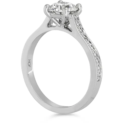 Hearts On Fire Enticement Channel Diamond Engagement Ring