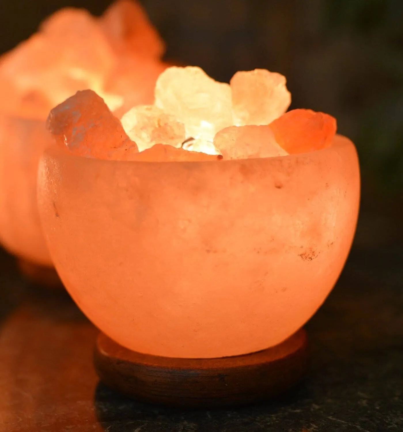 Himalayan Rock Salt Bowl Lamp