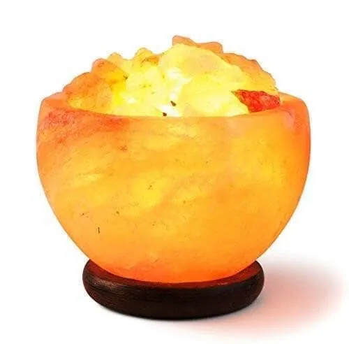 Himalayan Rock Salt Bowl Lamp