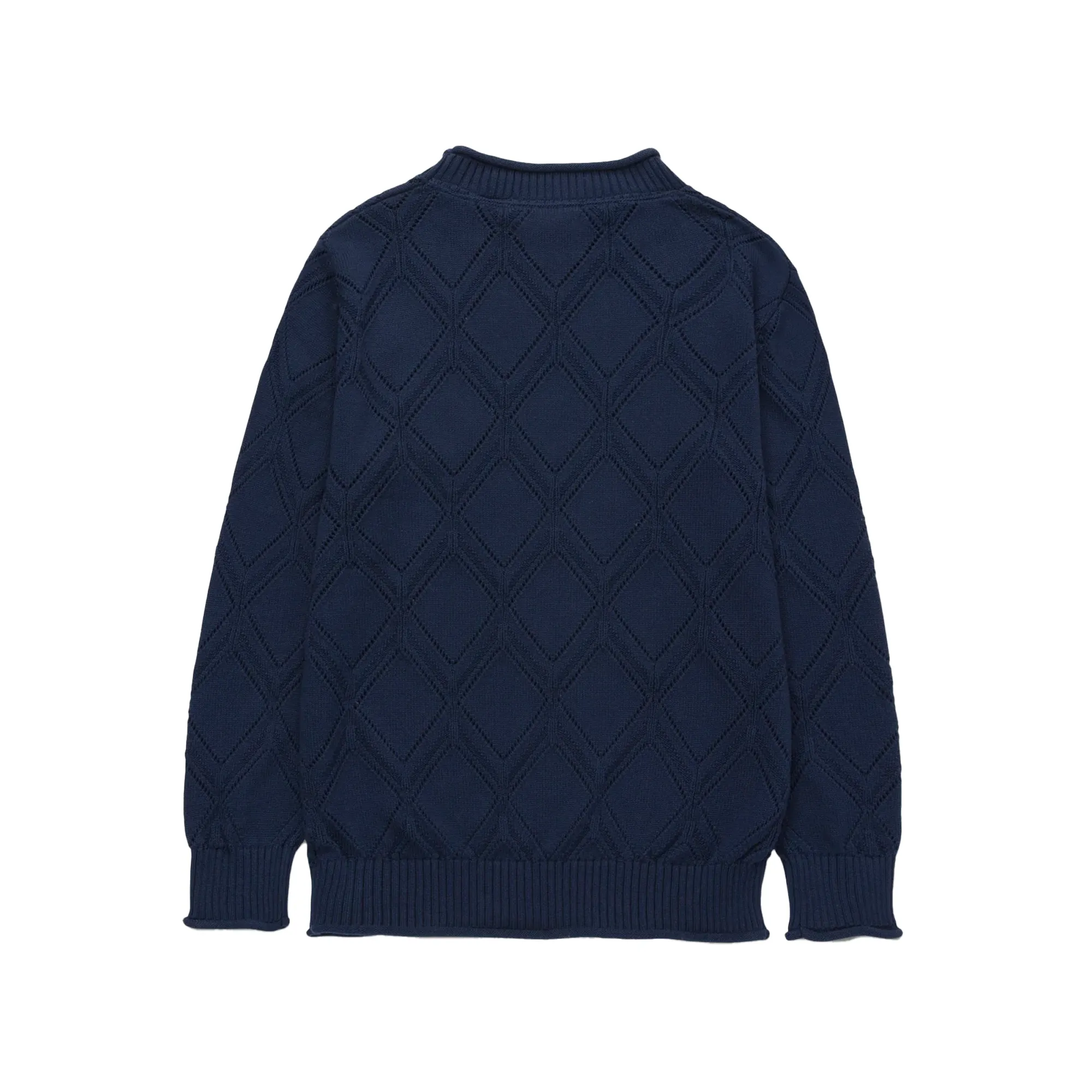 Honor The Gift Diamond Knit Sweater Navy