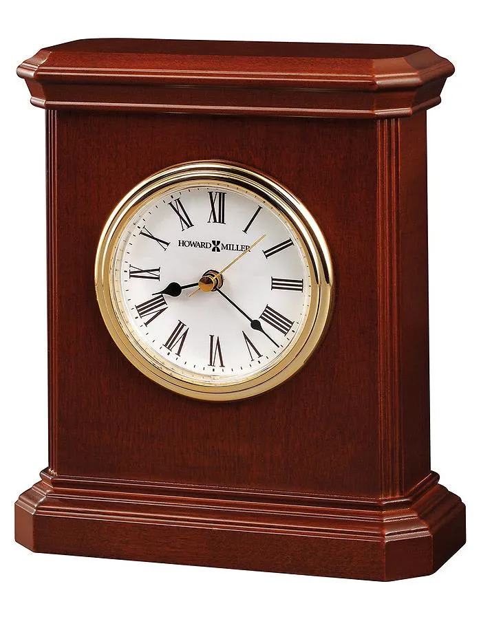 Howard Miller Windsor Carriage Clock - Windsor Cherry Finish - Brass Accents