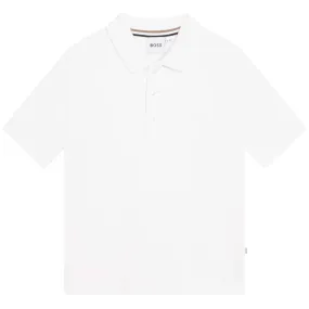 Hugo Boss Boys S/S Polo _White J25M26-10B