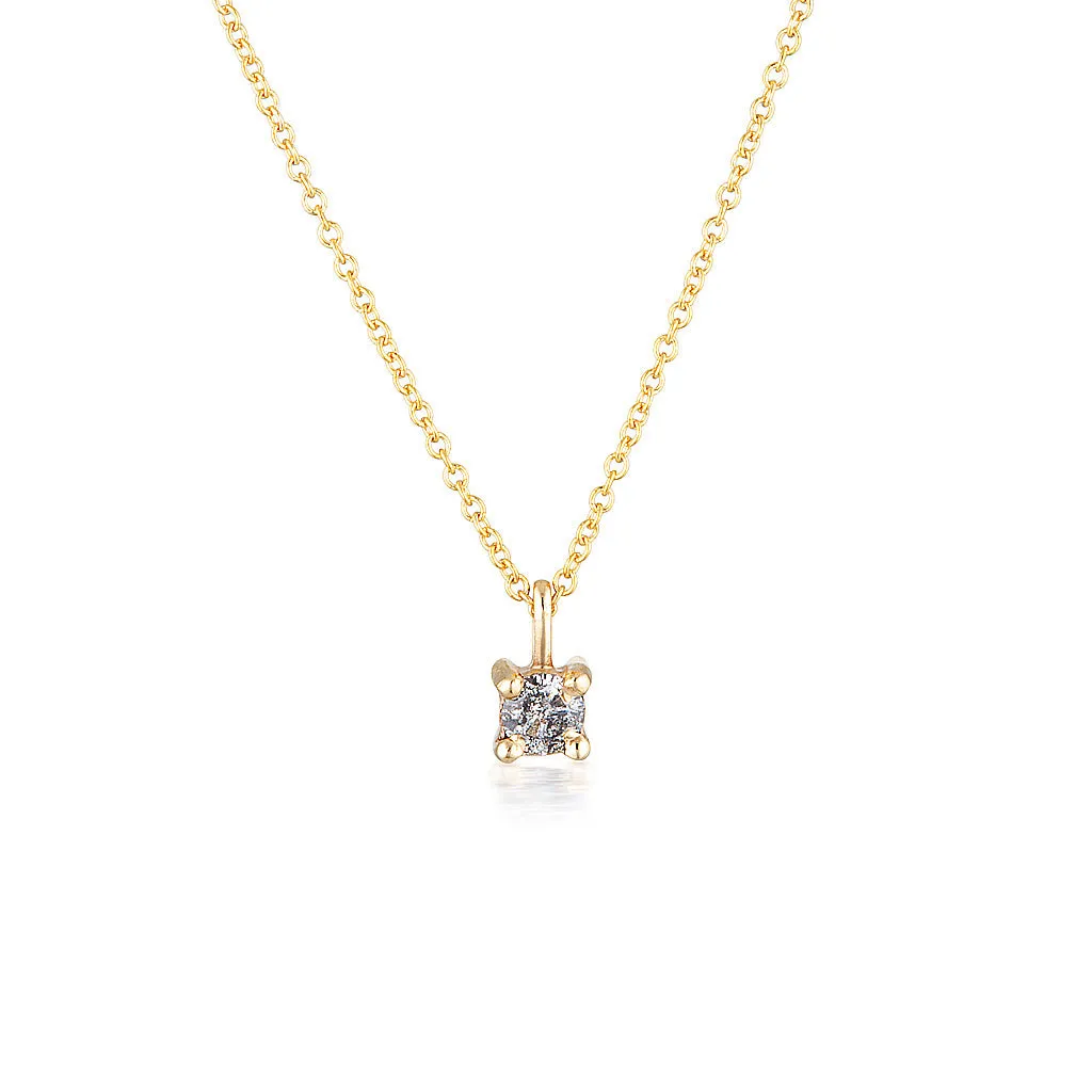 Imogen necklace II | Salt & Pepper diamond