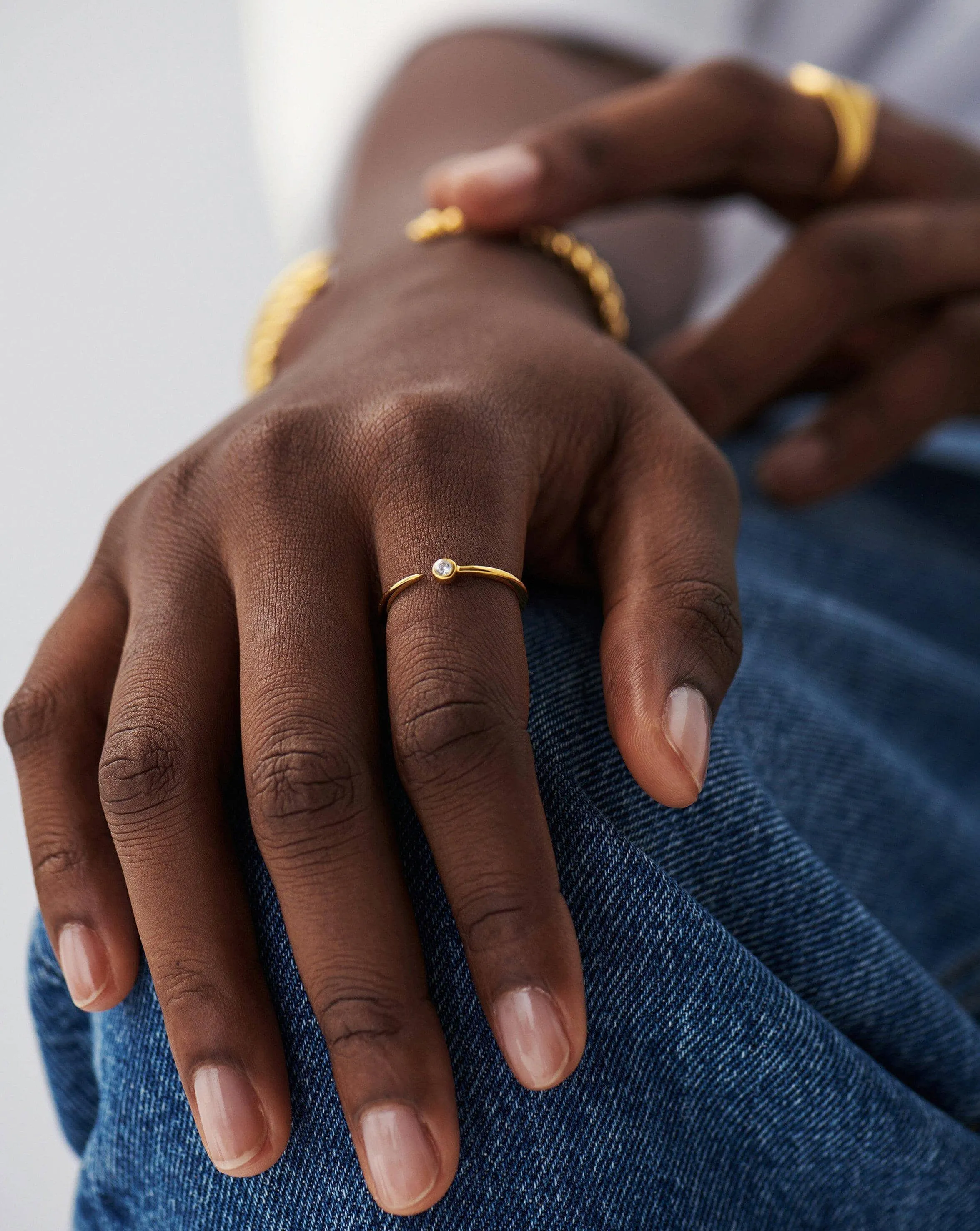 Interstellar Ring | 18ct Gold Plated Vermeil/Cubic Zirconia