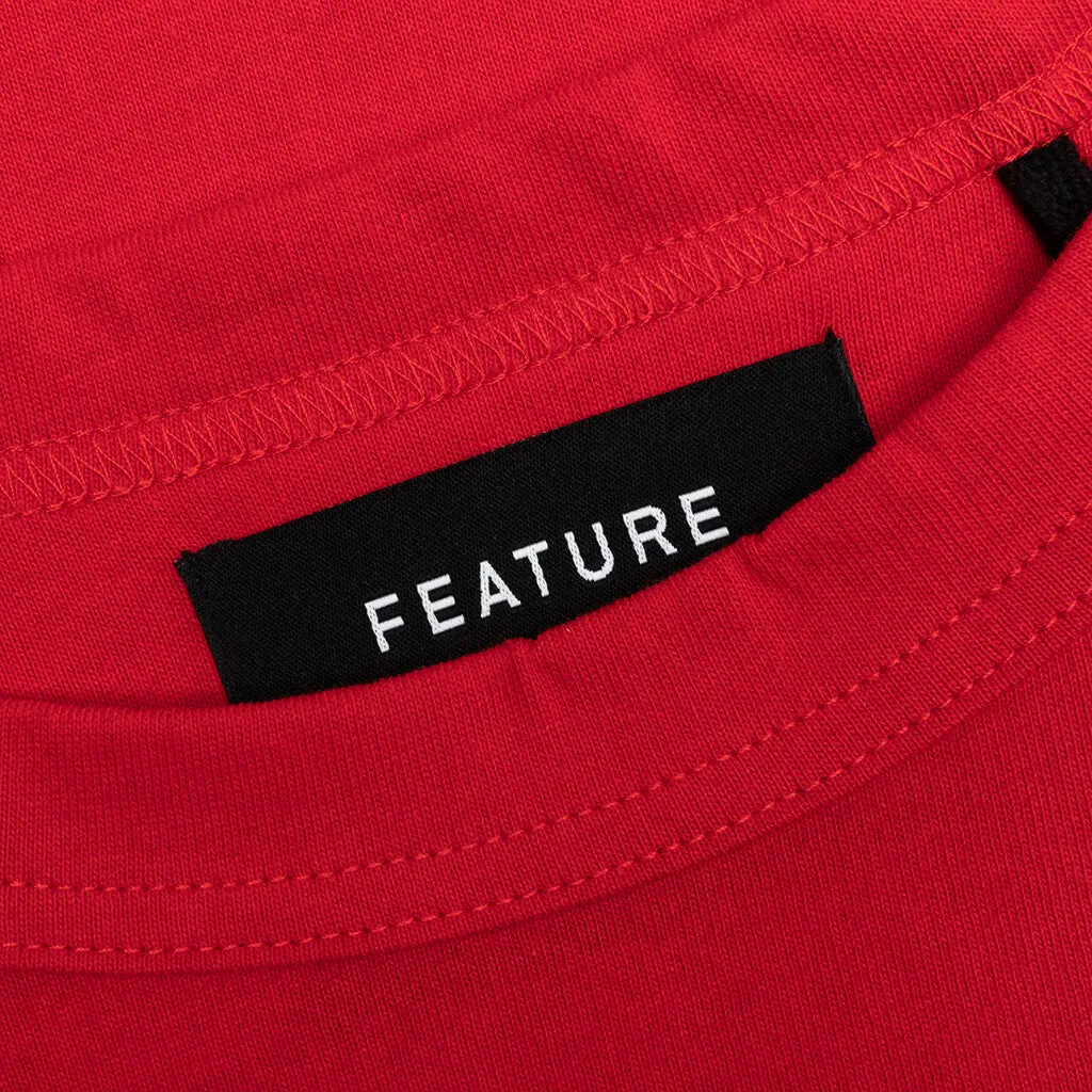 Jersey Braque Pocket Tee - Red