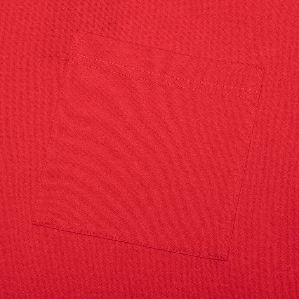 Jersey Braque Pocket Tee - Red