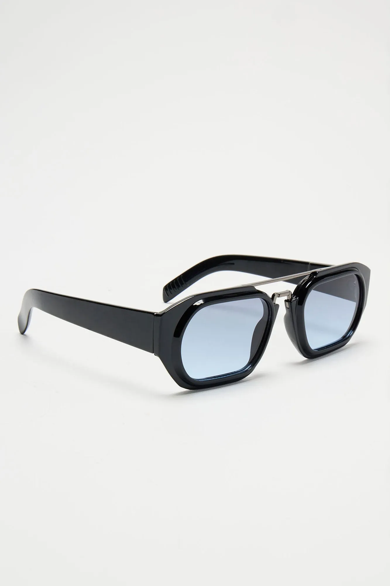 Keep It Easy Sunglasses - Black/Blue