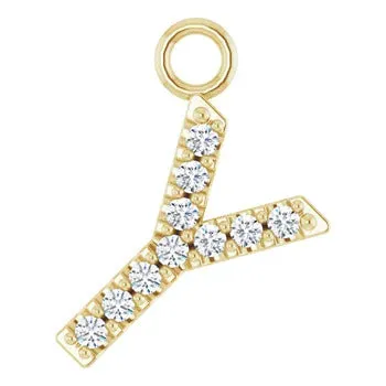 Large Diamond Letter Dangle