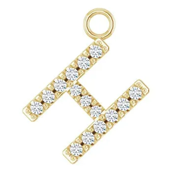 Large Diamond Letter Dangle