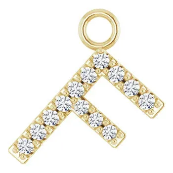 Large Diamond Letter Dangle