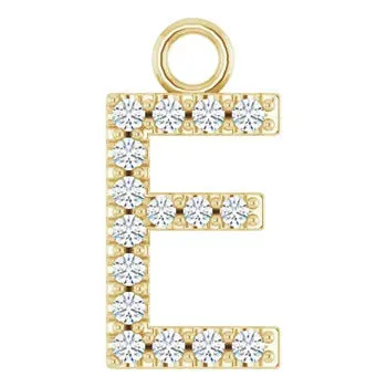 Large Diamond Letter Dangle