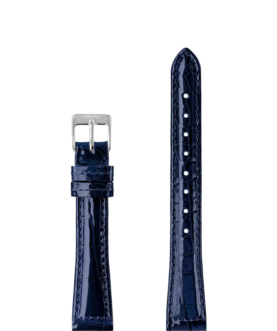 Leather Watch Strap Glossy Croco E3.1453.M