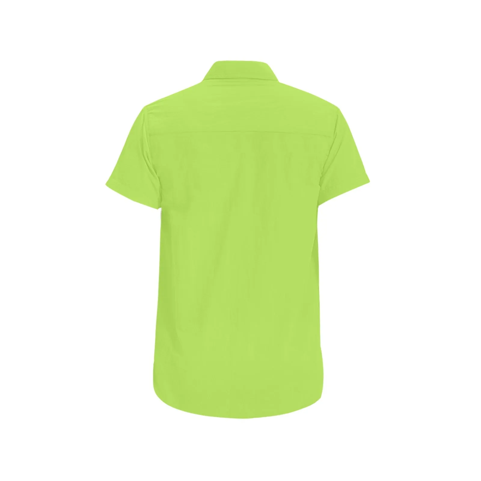 Lime Green Men's Short Sleeve Shirt - Model T53