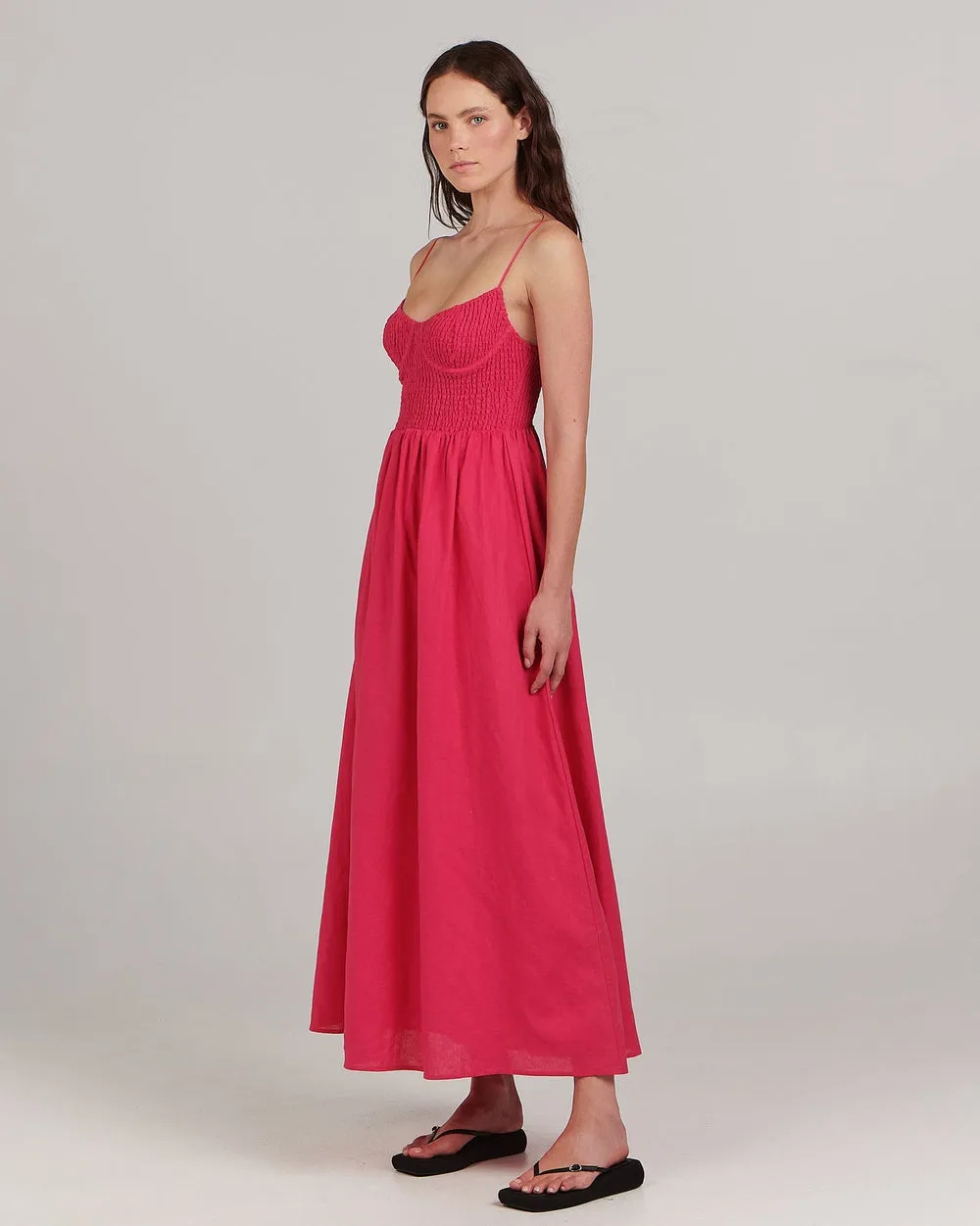 Marcey Maxi Dress | Fuschia