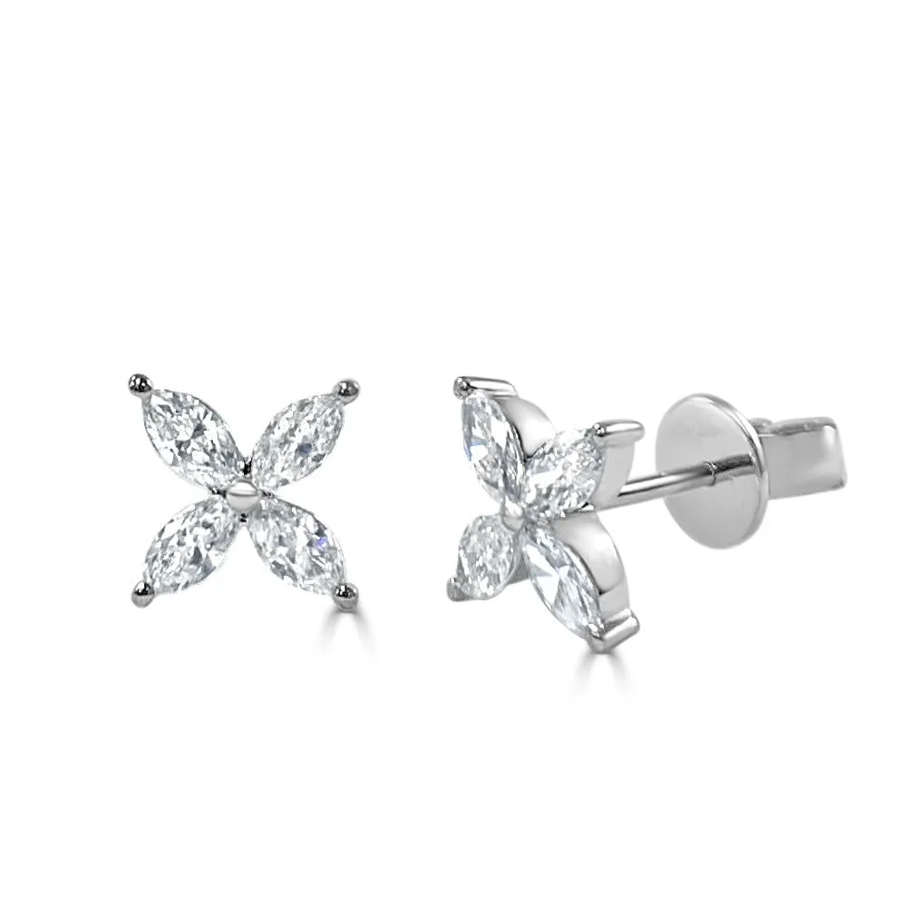 Marquis Stud Earrings