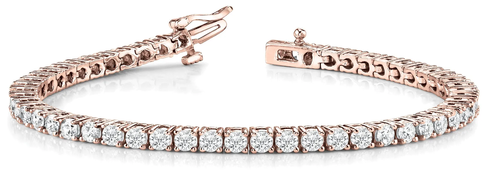 MARTINA 5 Carat Diamond Tennis Bracelet Platinum 10 pointer F Color VS1 Clarity By Mike Nekta NYC