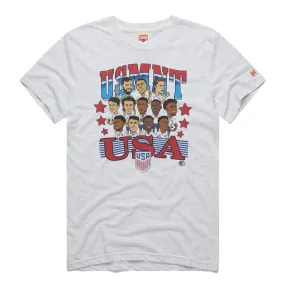 Men's Homage USMNT Character White Tee