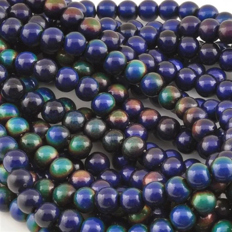 Mirage-6mm Round Bead Necklace-Color Changing-Quantity 1